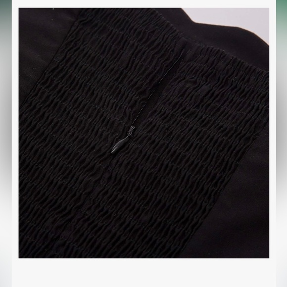 Women's Swan Printed Off Shoulder Swing Dress Black Flared Midi XXL - Picture 4 of 6